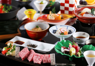 【旬菜会席】黒毛和牛と旬の味覚をご堪能